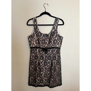 Vintage 90's Black Lace Cocktail Dress